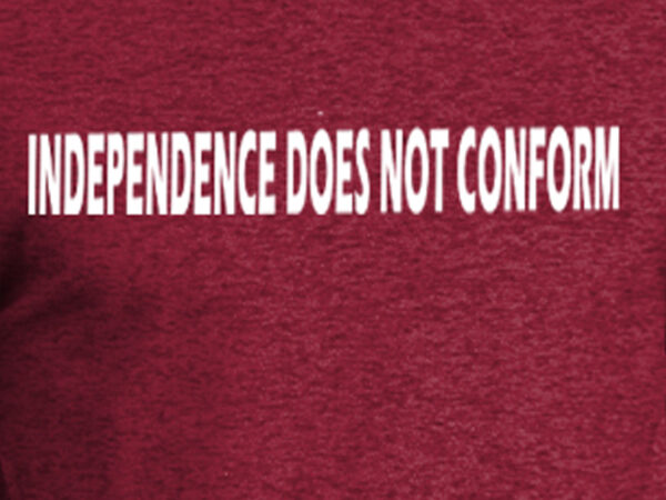 Independence does not conform